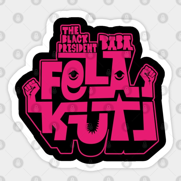 Fela Kuti - Afrobeat Revolution Sticker by Boogosh